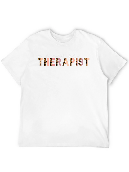 Massage Therapist Leopard Print Graphic Tee