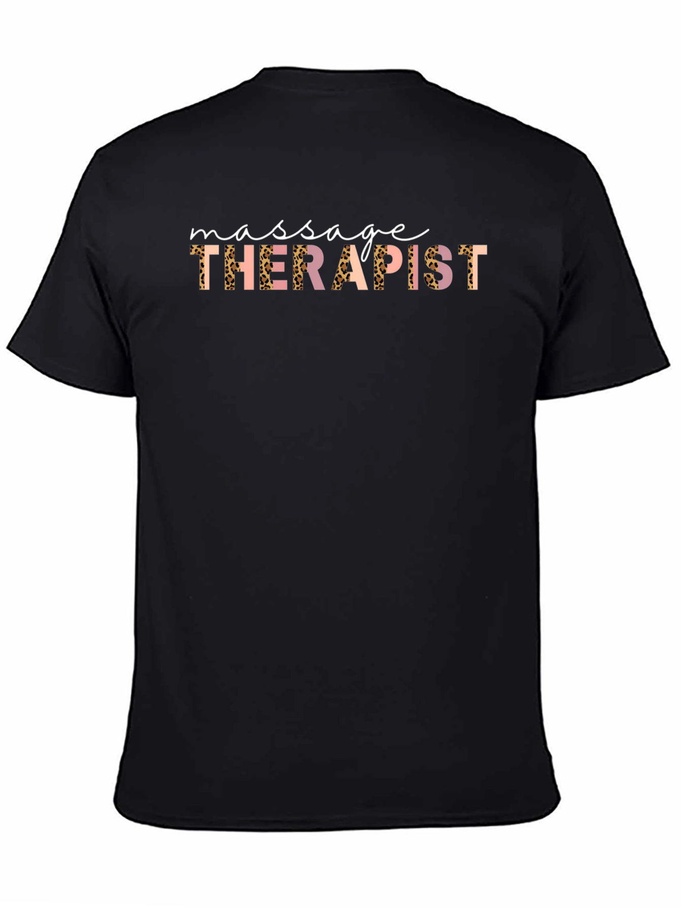 Massage Therapist Leopard Print Graphic Tee