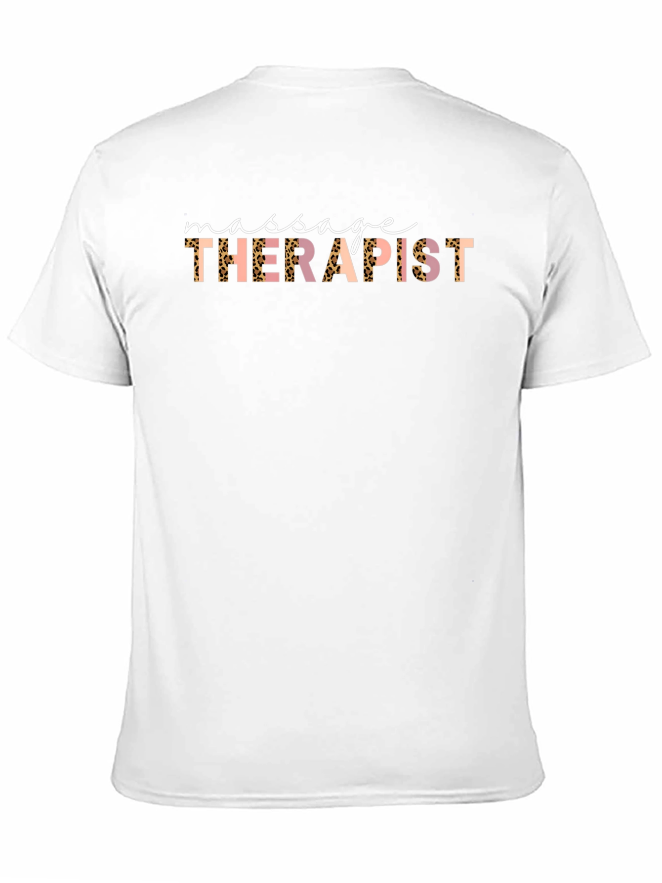 Massage Therapist Leopard Print Graphic Tee