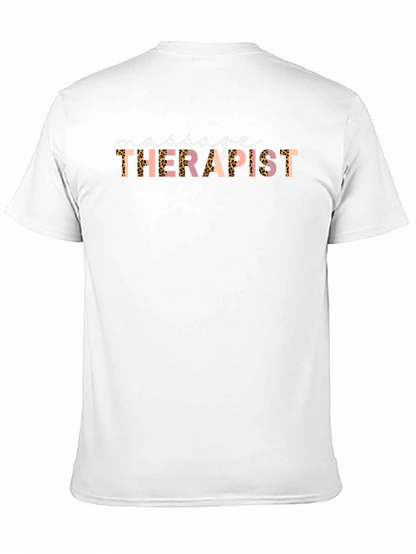 Massage Therapist Leopard Print Graphic Tee