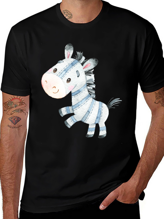 Cute Zebra Graphic Tee - Stylish Casual Wear