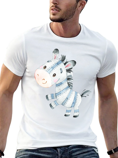 Cute Zebra Graphic Tee - Stylish Casual Wear
