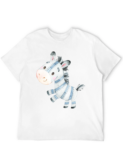 Cute Zebra Graphic Tee - Stylish Casual Wear