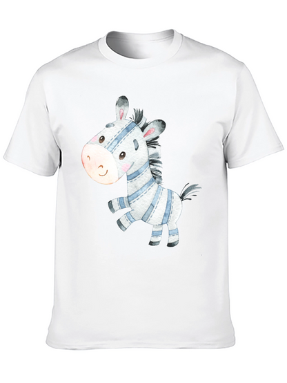 Cute Zebra Graphic Tee - Stylish Casual Wear