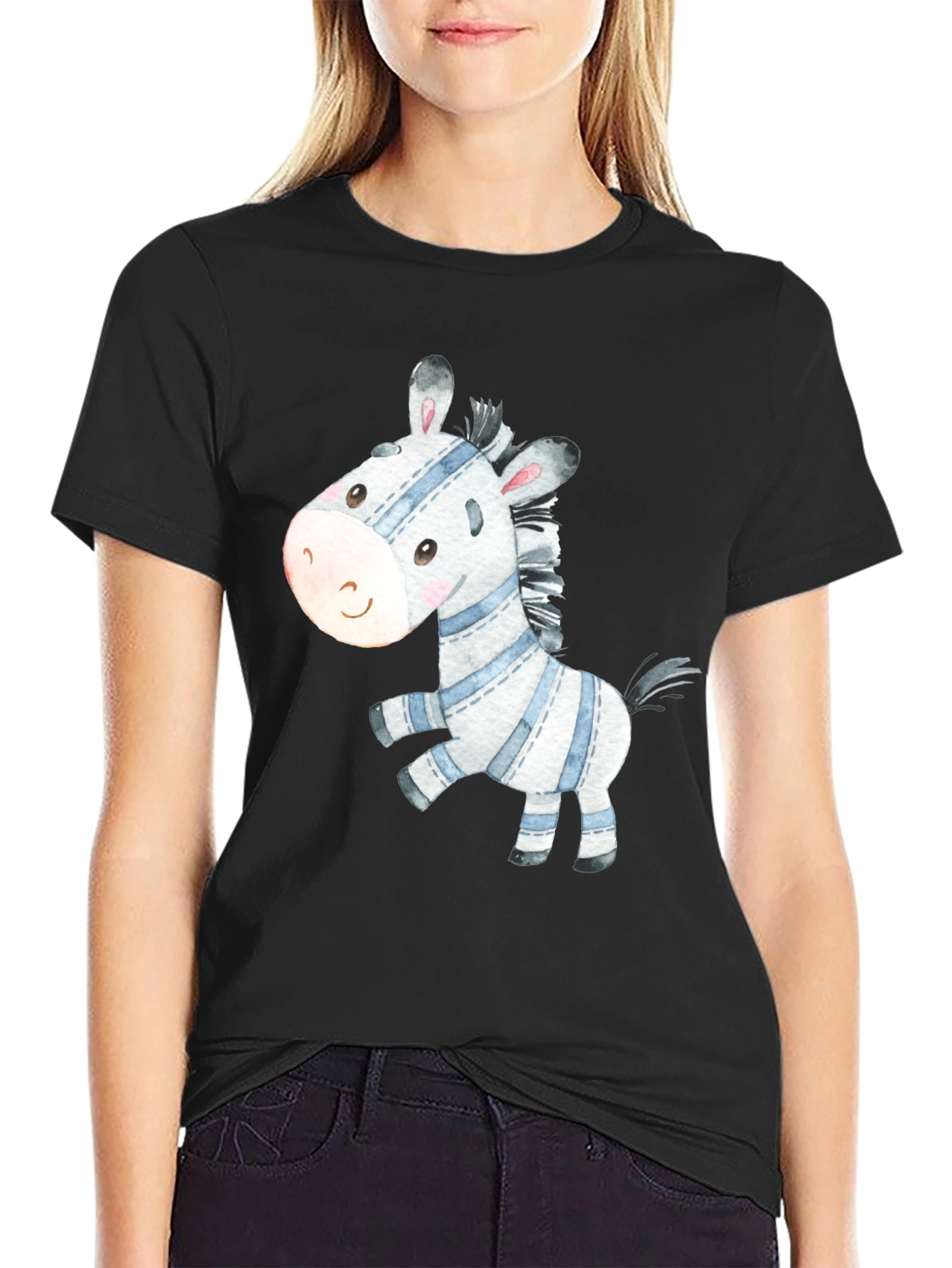 Cute Zebra Graphic Tee - Stylish Casual Wear