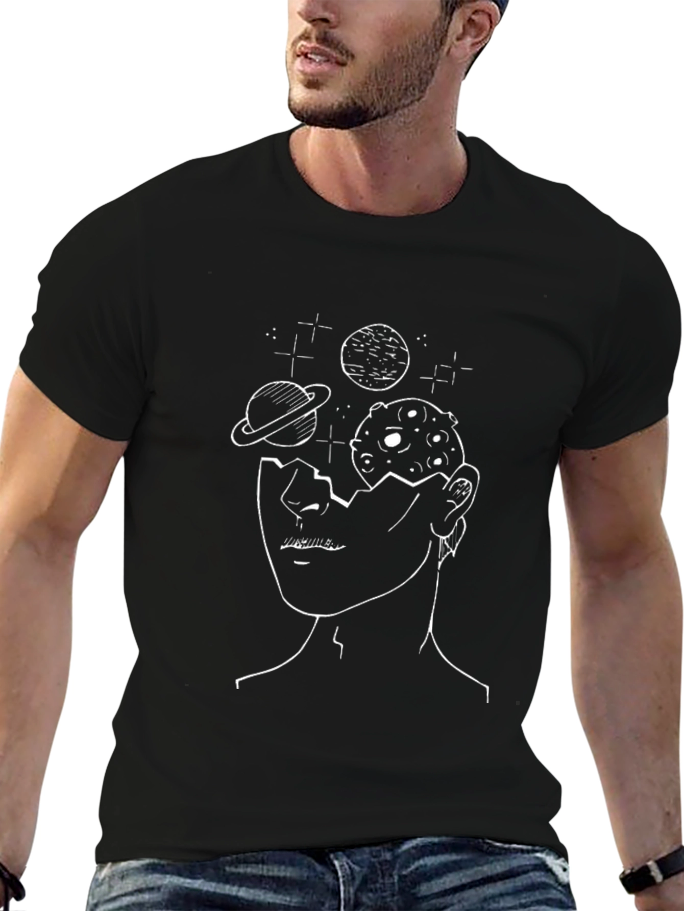 Cosmic Mind T-Shirt - Black Graphic Tee