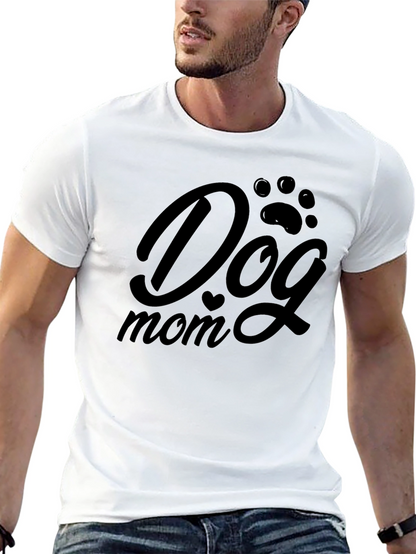Dog Mom Black Graphic Tee