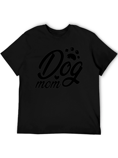 Dog Mom Black Graphic Tee