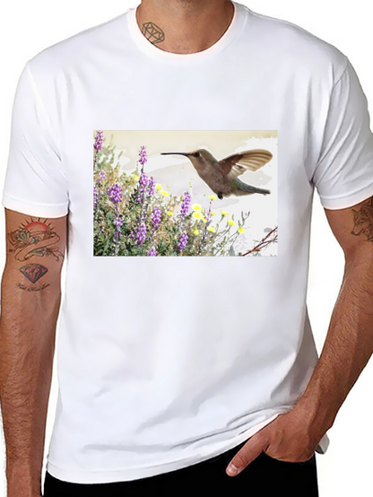 Hummingbird Graphic T-Shirt - Nature Inspired