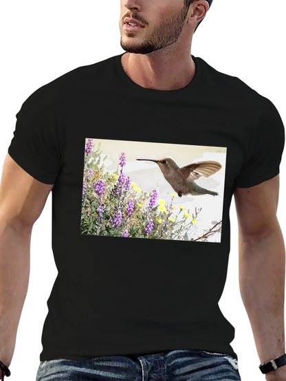Hummingbird Graphic T-Shirt - Nature Inspired