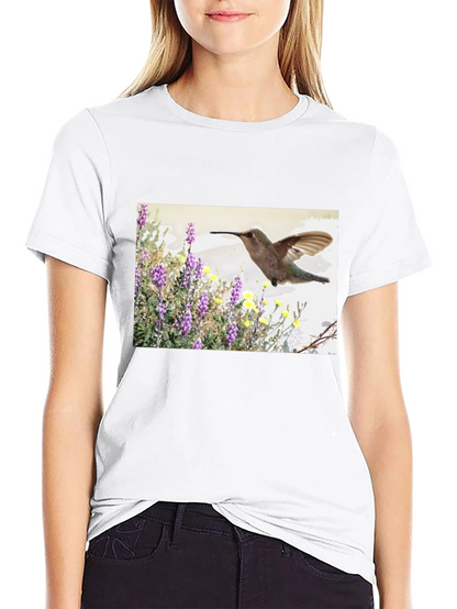 Hummingbird Graphic T-Shirt - Nature Inspired