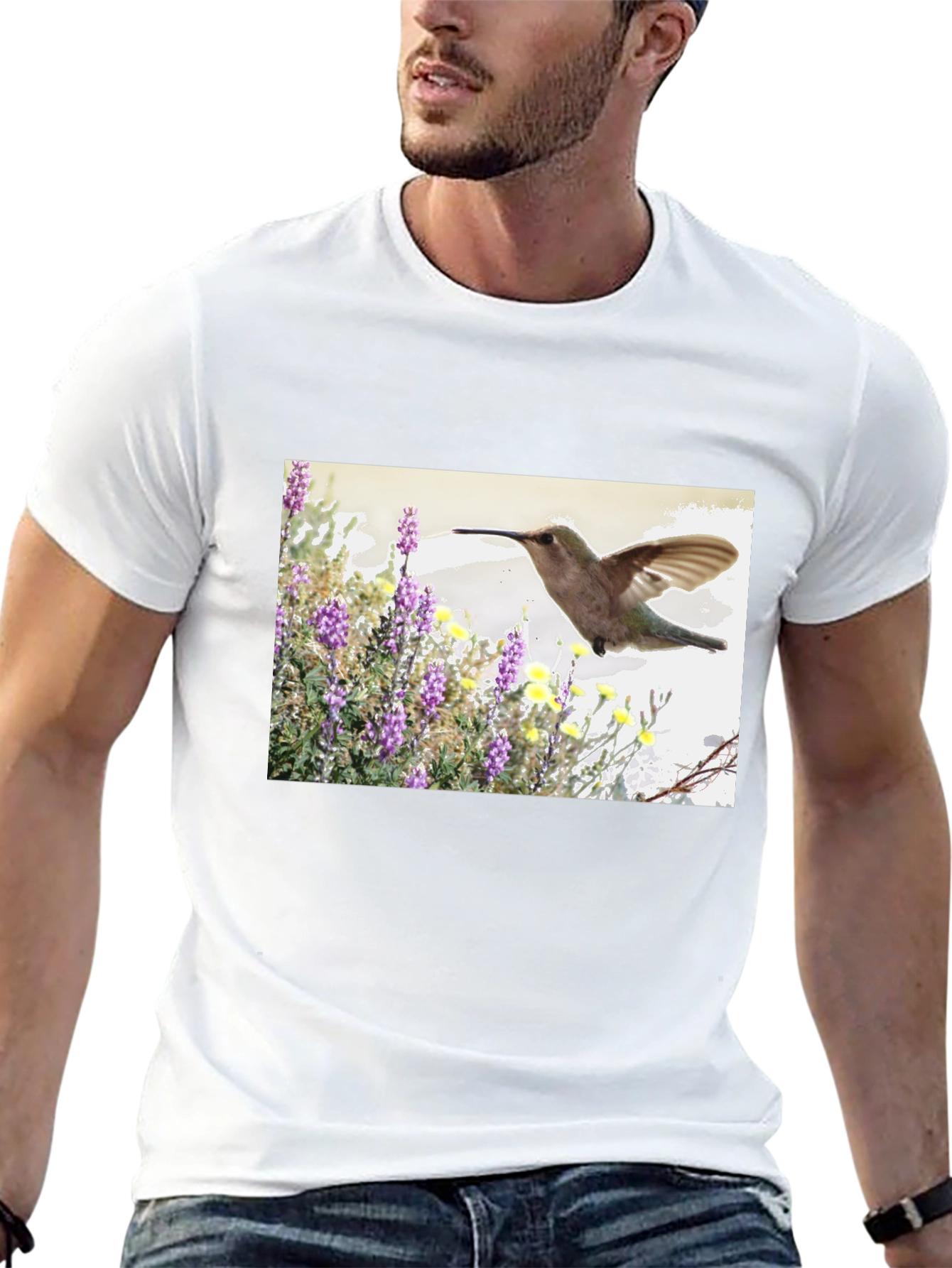 Hummingbird Graphic T-Shirt - Nature Inspired