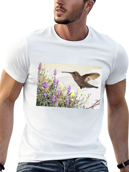 Hummingbird Graphic T-Shirt - Nature Inspired