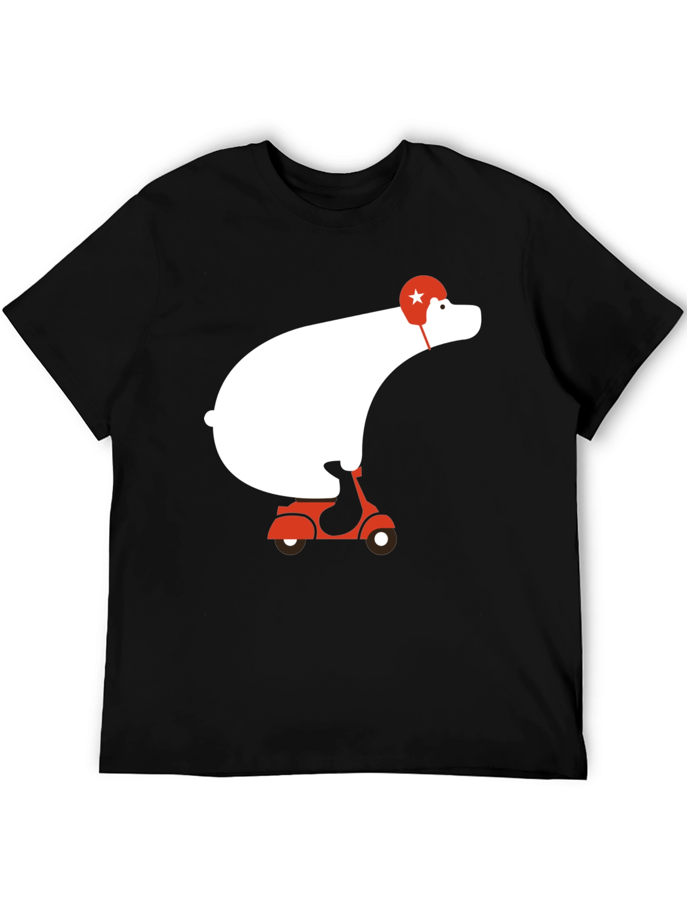 Bear on Scooter Graphic Tee - Cool Casual Style