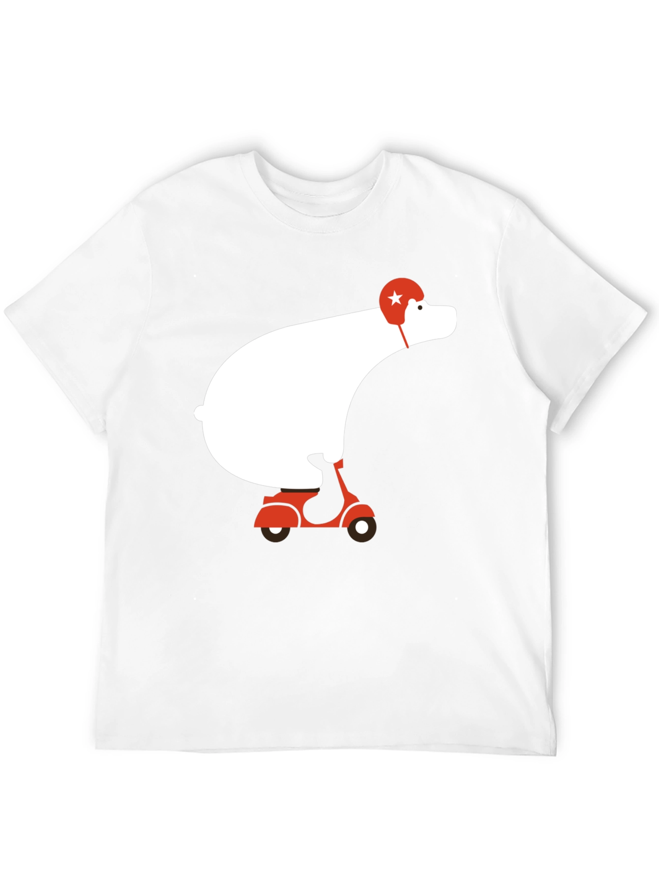 Bear on Scooter Graphic Tee - Cool Casual Style