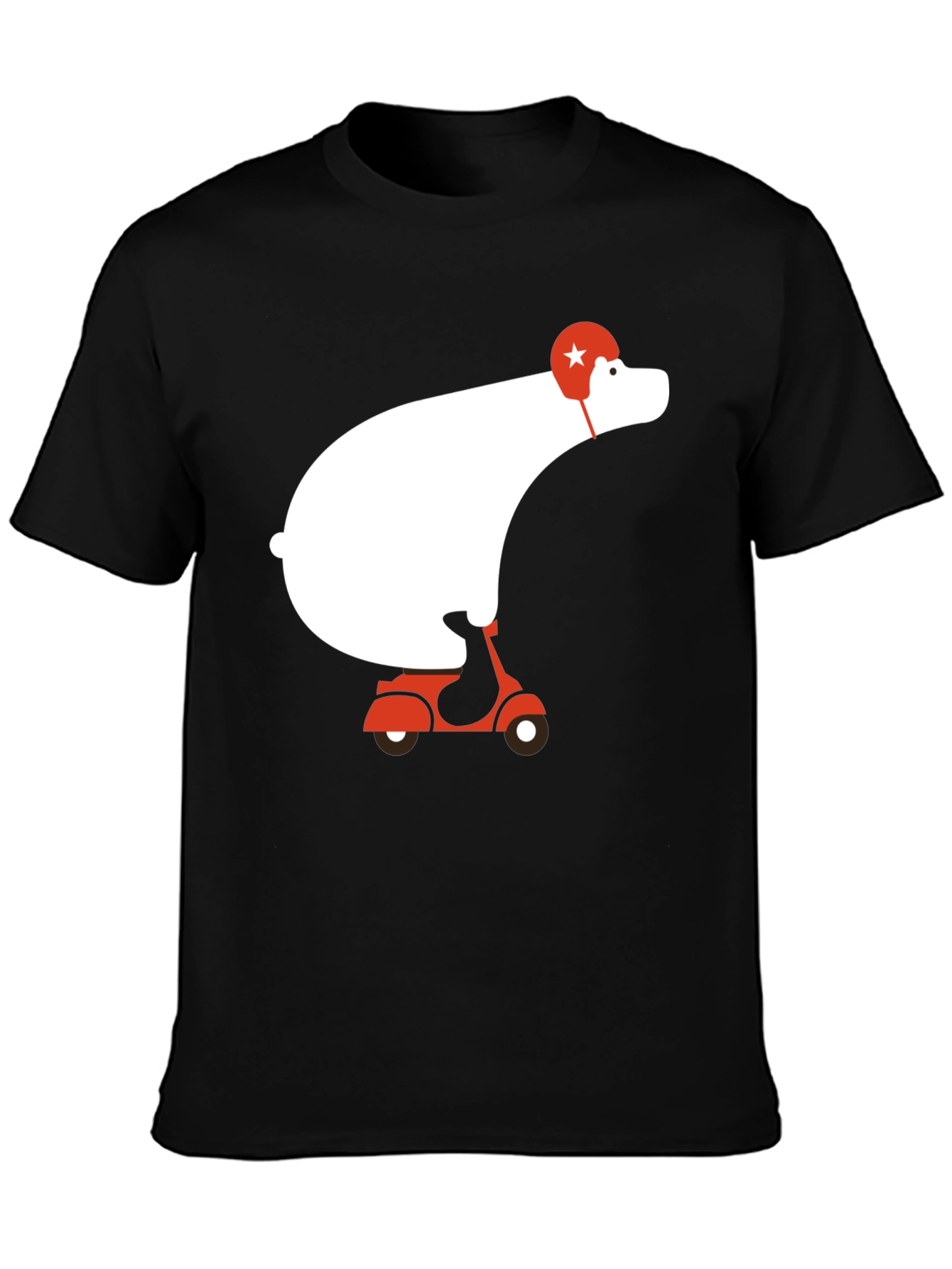 Bear on Scooter Graphic Tee - Cool Casual Style