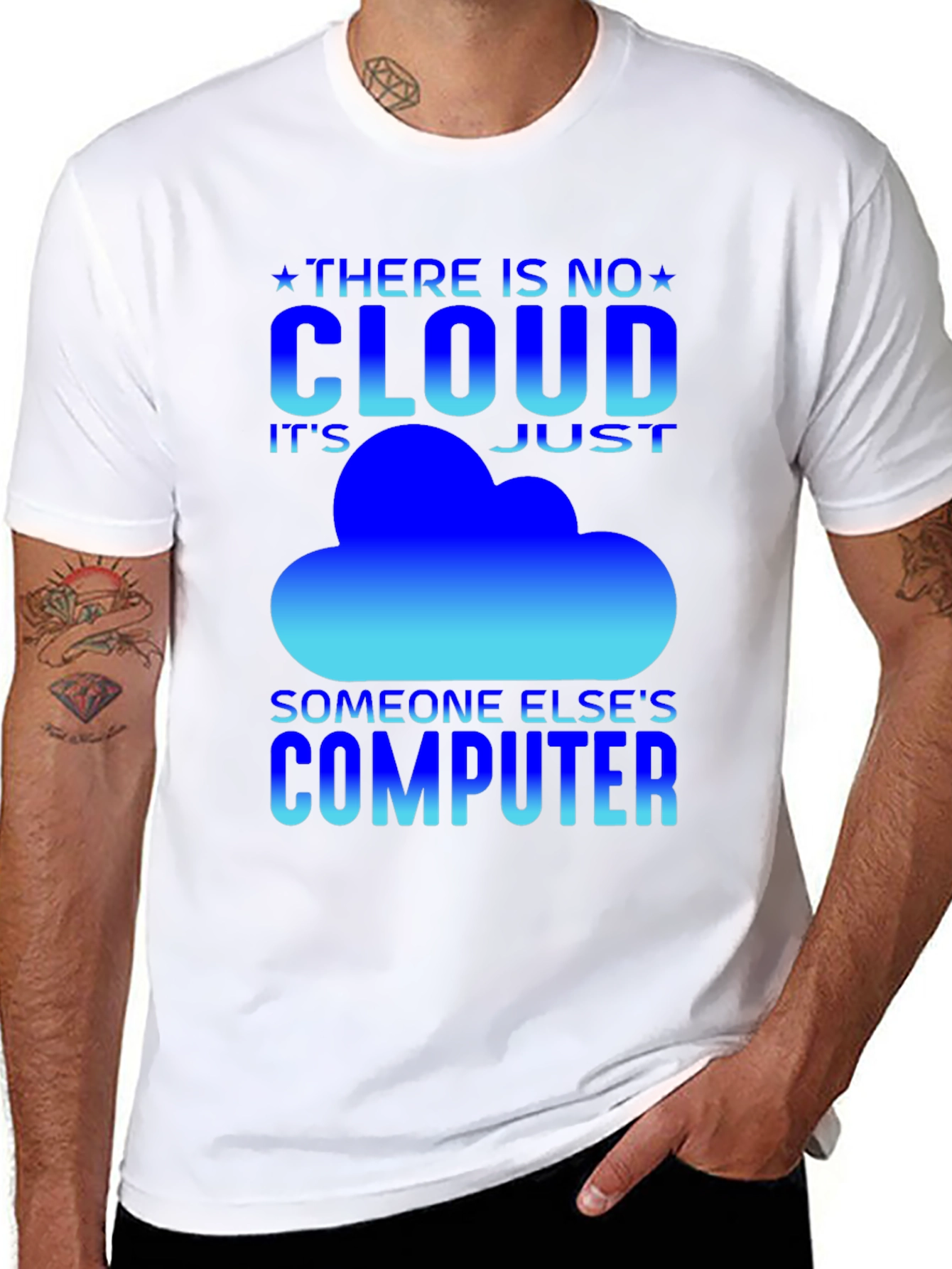 No Cloud Funny IT T-Shirt