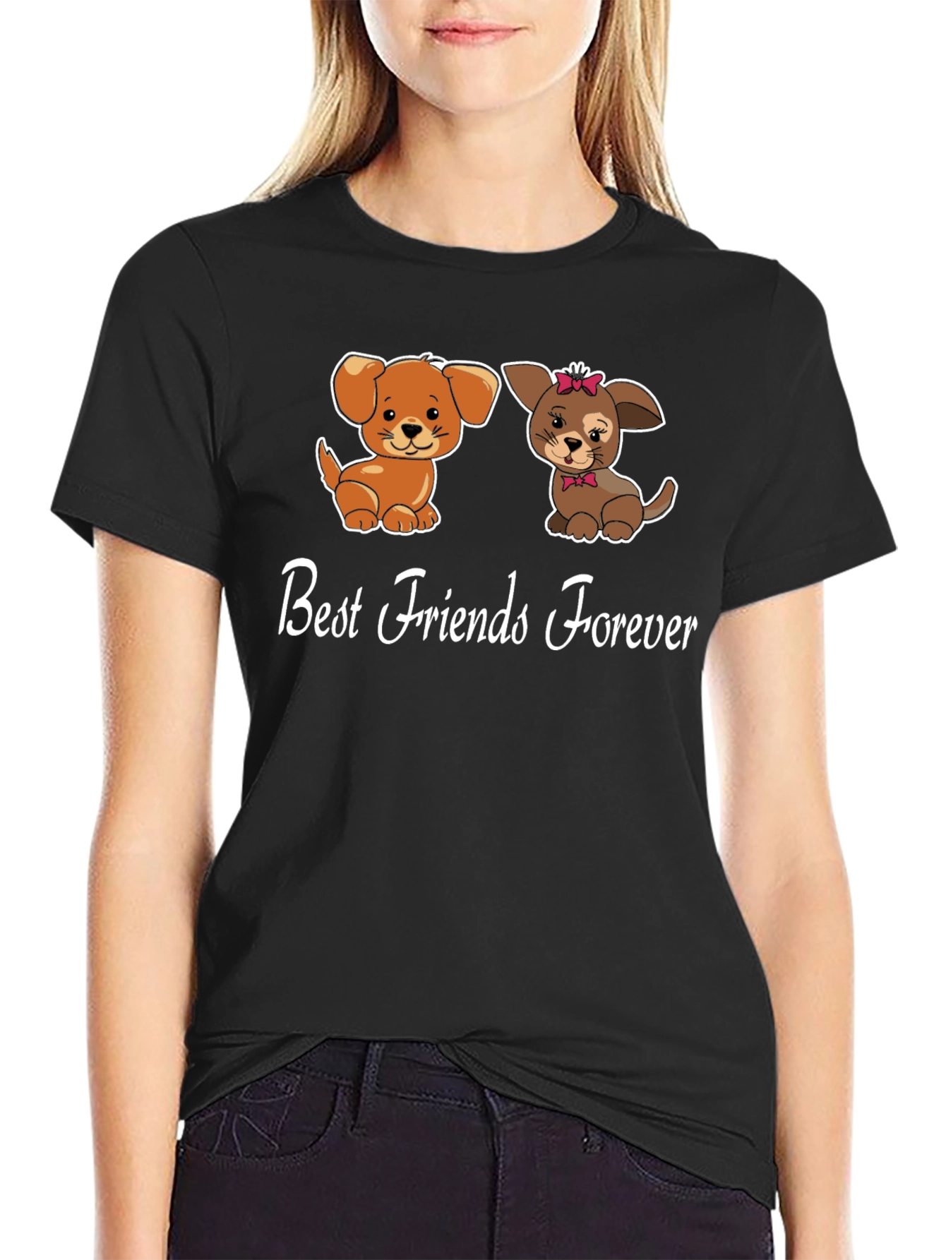 Best Friends Forever Dog Graphic Tee