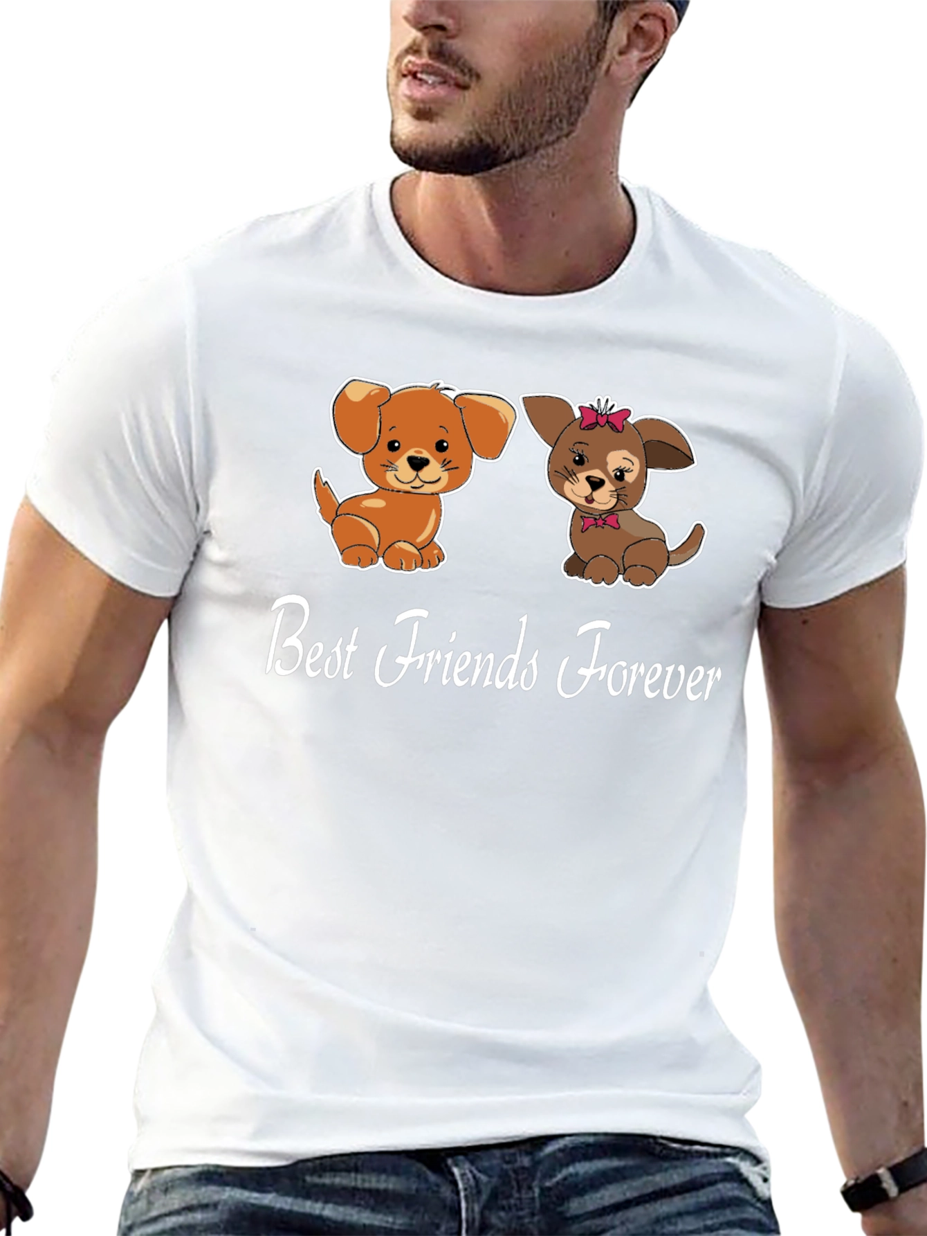 Best Friends Forever Dog Graphic Tee