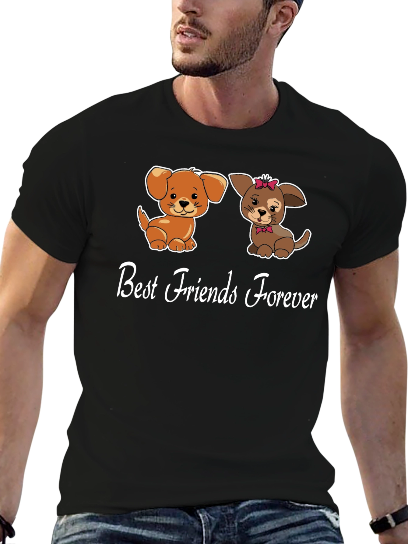 Best Friends Forever Dog Graphic Tee