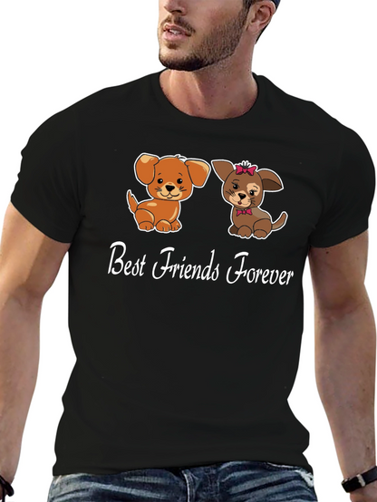 Best Friends Forever Dog Graphic Tee