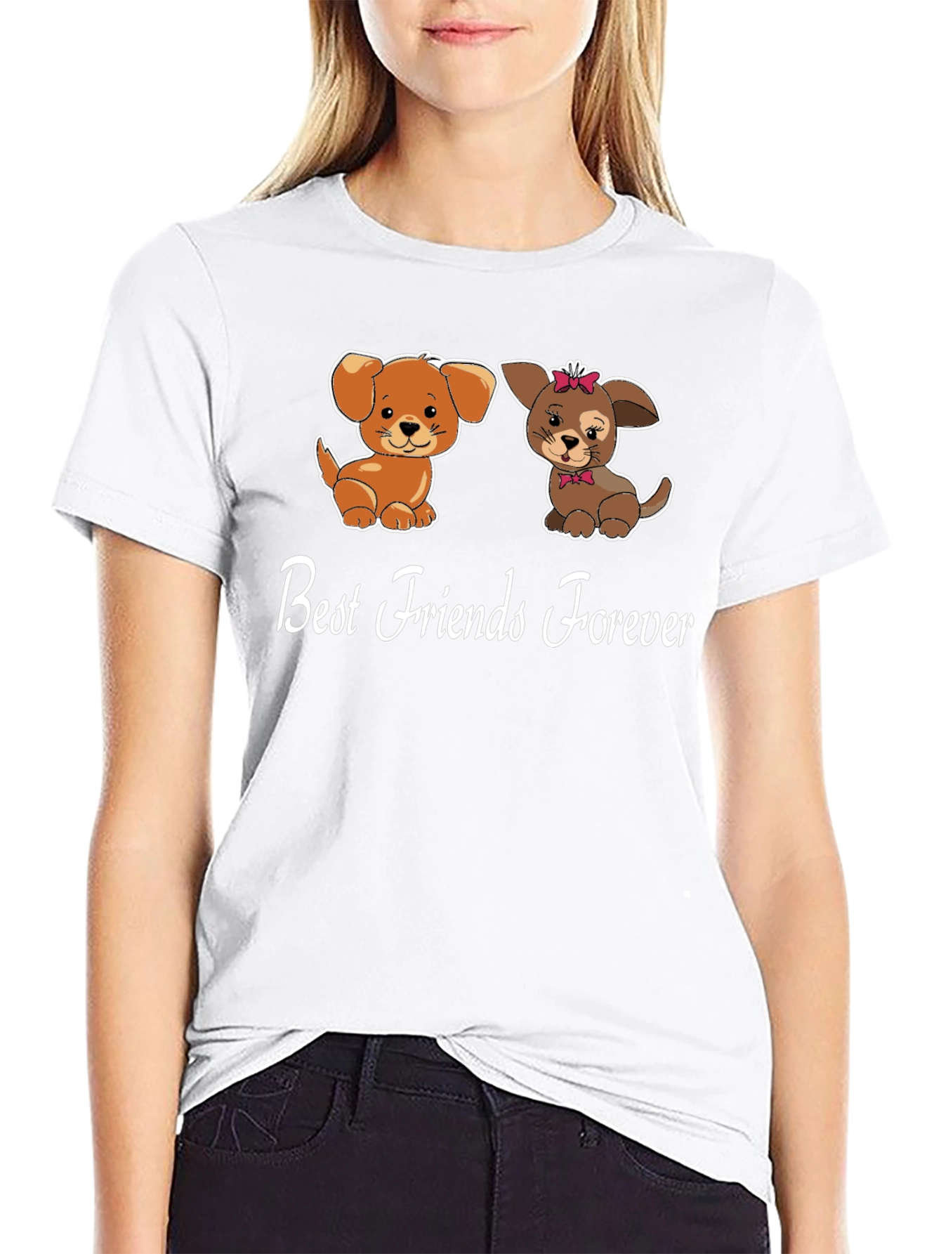 Best Friends Forever Dog Graphic Tee