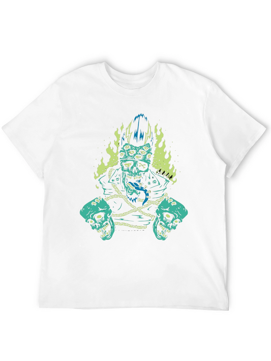 Skull Graphic Tee - Punk Rock Zombie Style