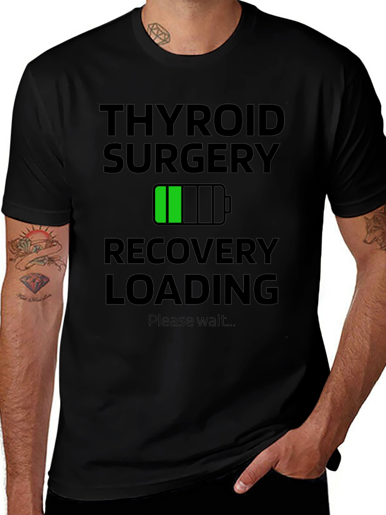 Thyroid Surgery Recovery Loading T-Shirt