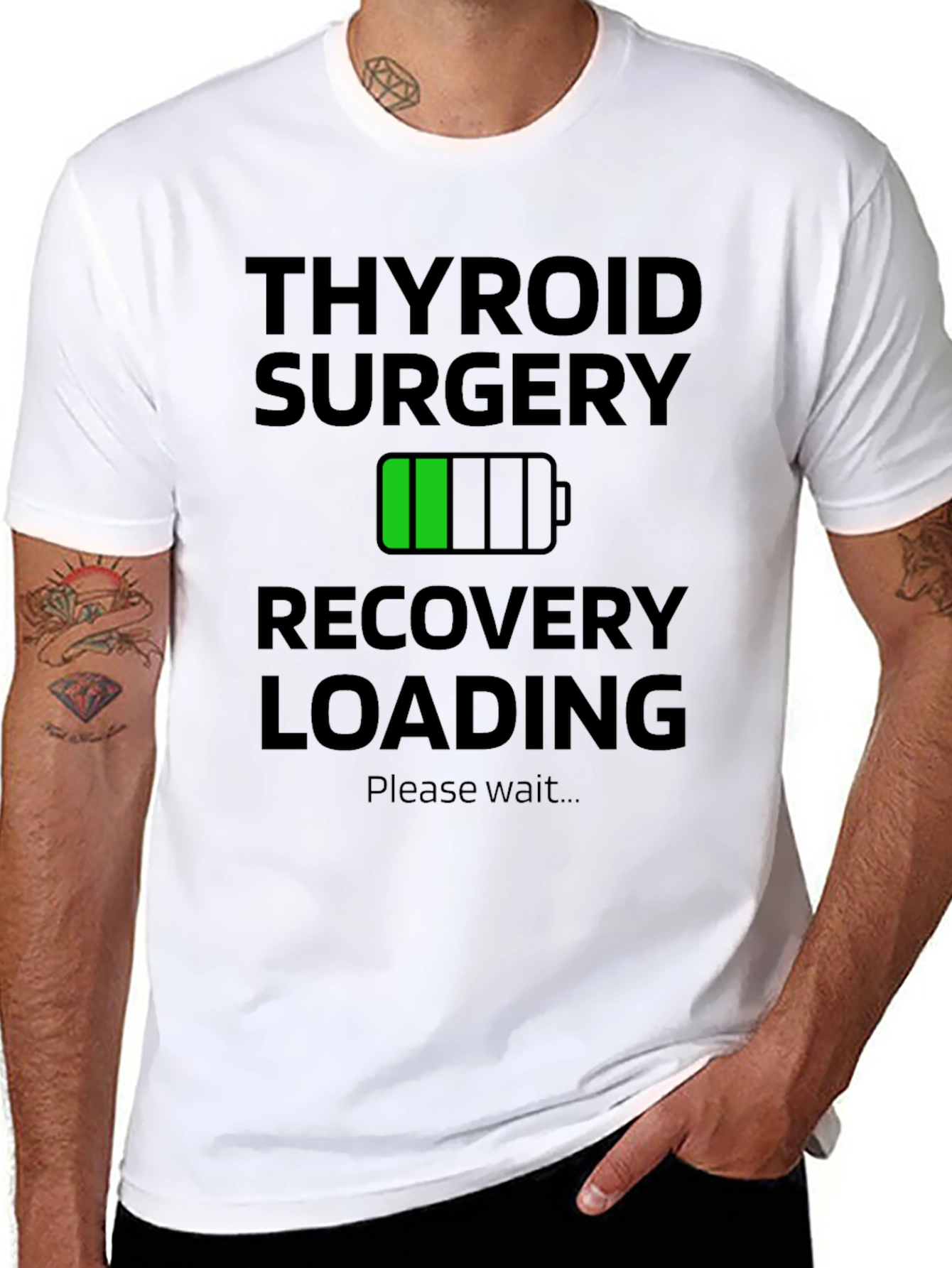 Thyroid Surgery Recovery Loading T-Shirt