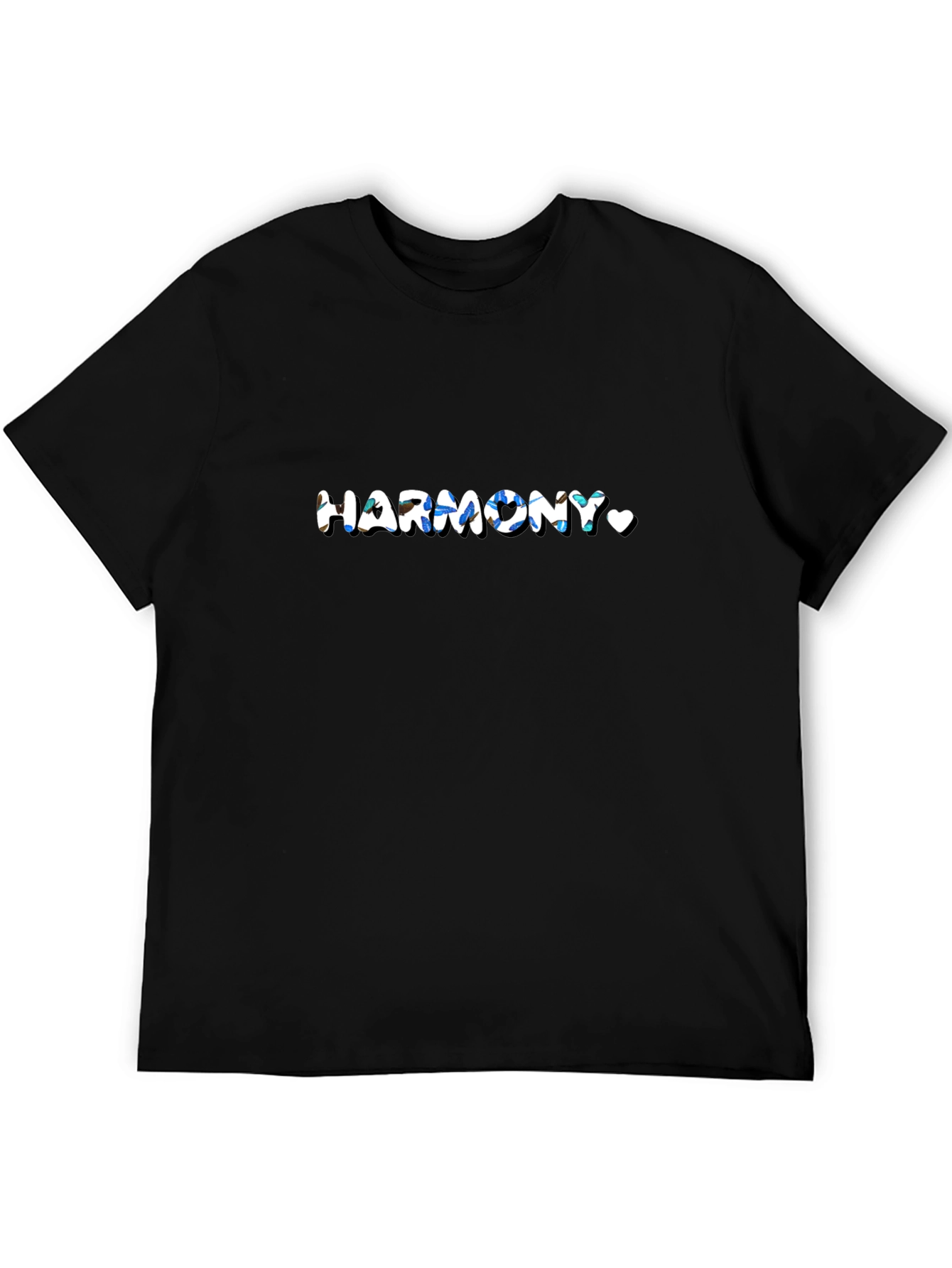 Harmony Graphic Print Black T-Shirt