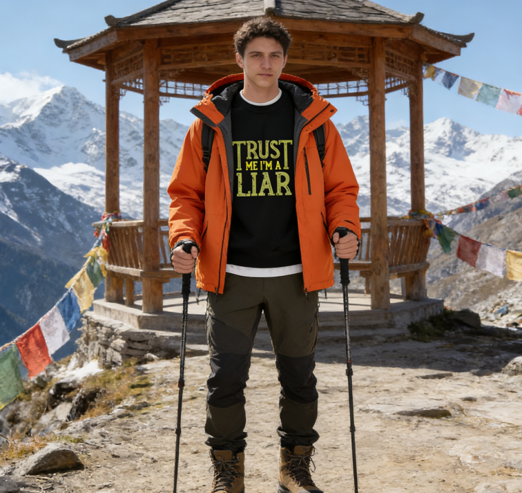 "Trust Me I'm A Liar" Sarcastic Graphic Crewneck