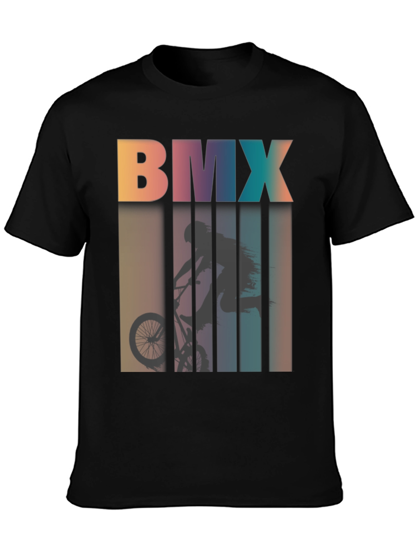 BMX Silhouette Graphic Tee - Retro Style