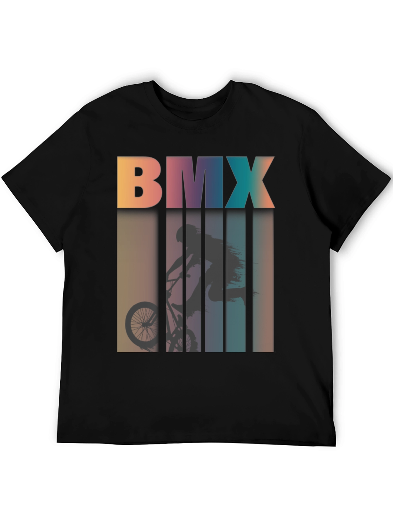 BMX Silhouette Graphic Tee - Retro Style