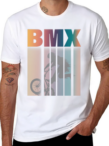 BMX Silhouette Graphic Tee - Retro Style