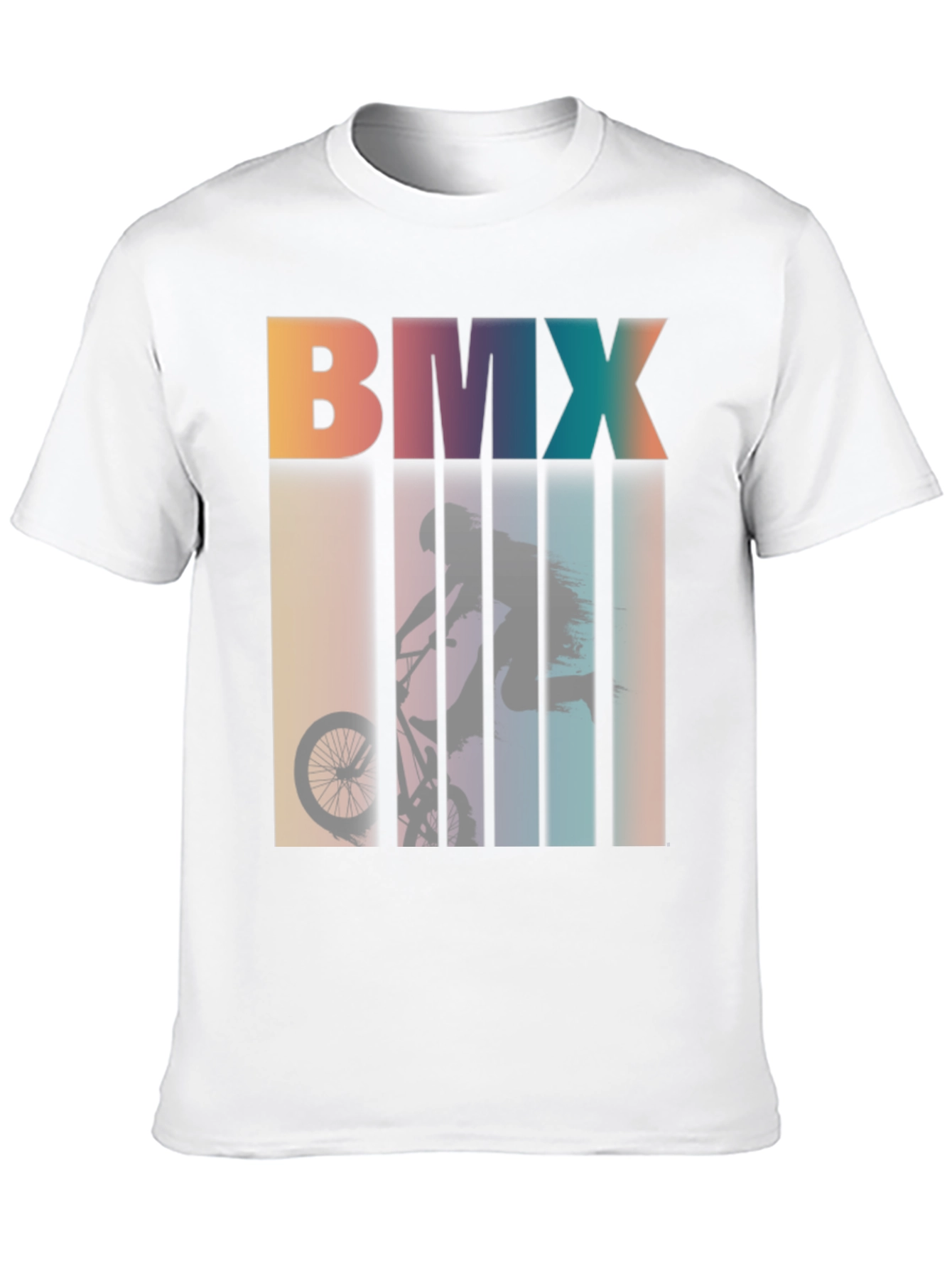 BMX Silhouette Graphic Tee - Retro Style