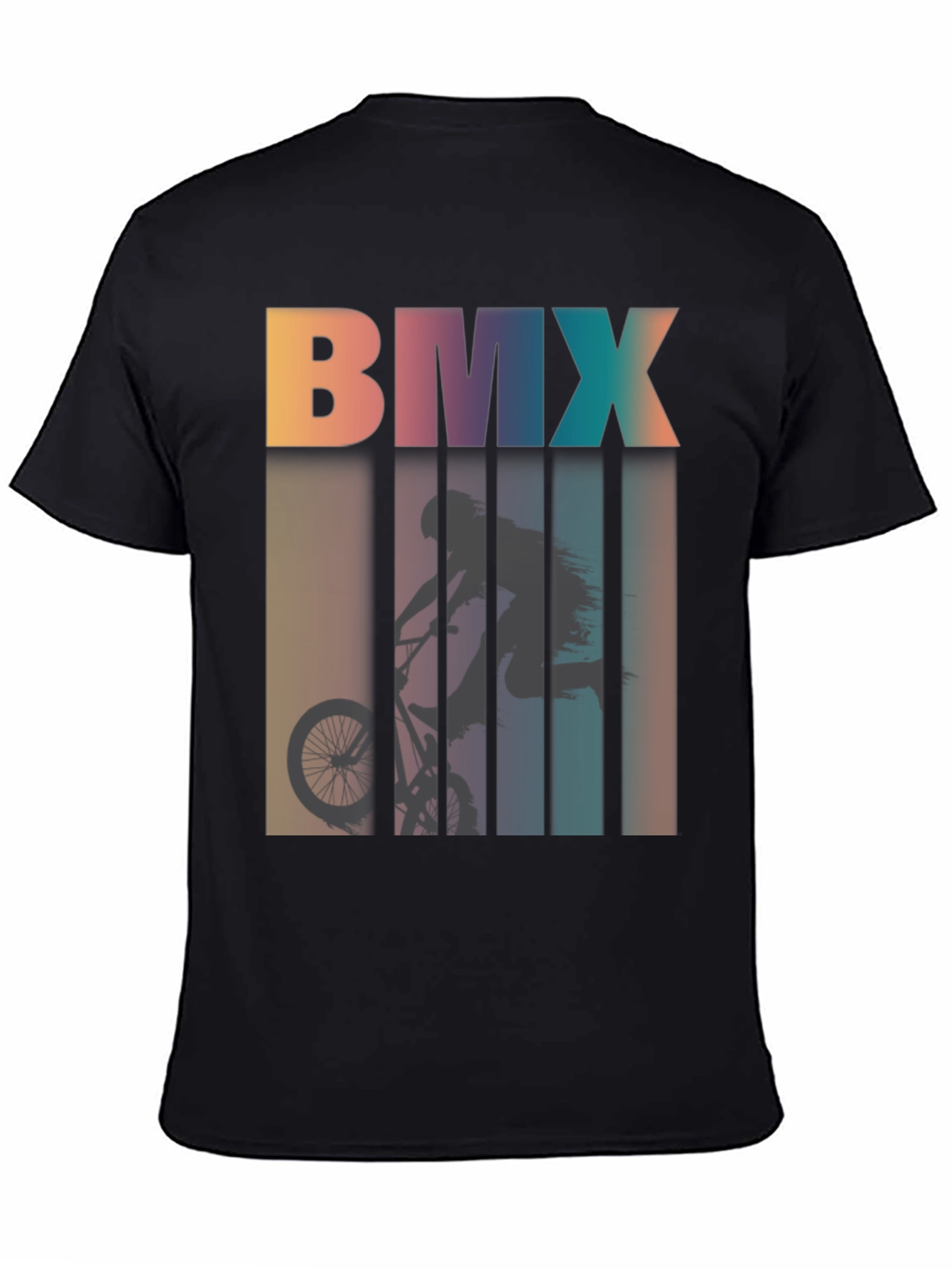BMX Silhouette Graphic Tee - Retro Style
