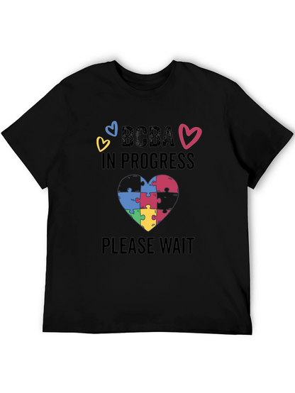 BCBA in Progress Puzzle Heart Tee