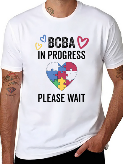 BCBA in Progress Puzzle Heart Tee