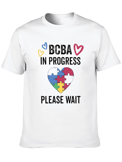 BCBA in Progress Puzzle Heart Tee