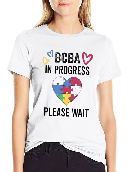 BCBA in Progress Puzzle Heart Tee