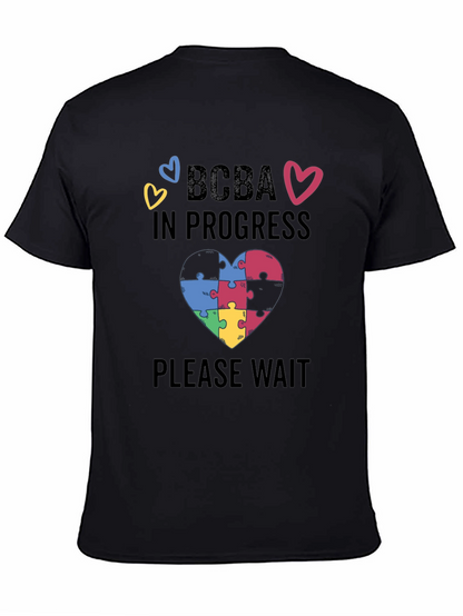 BCBA in Progress Puzzle Heart Tee