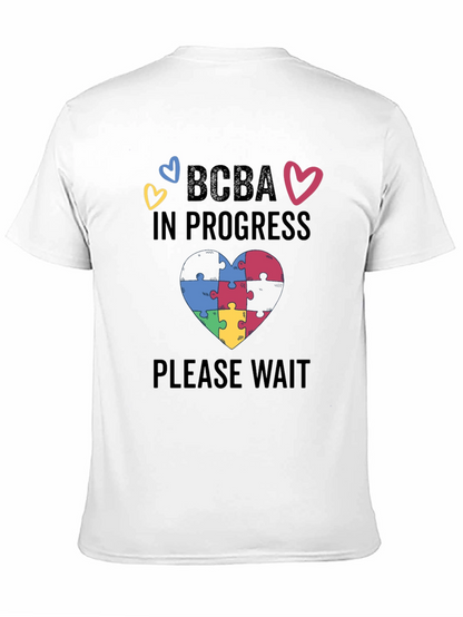BCBA in Progress Puzzle Heart Tee