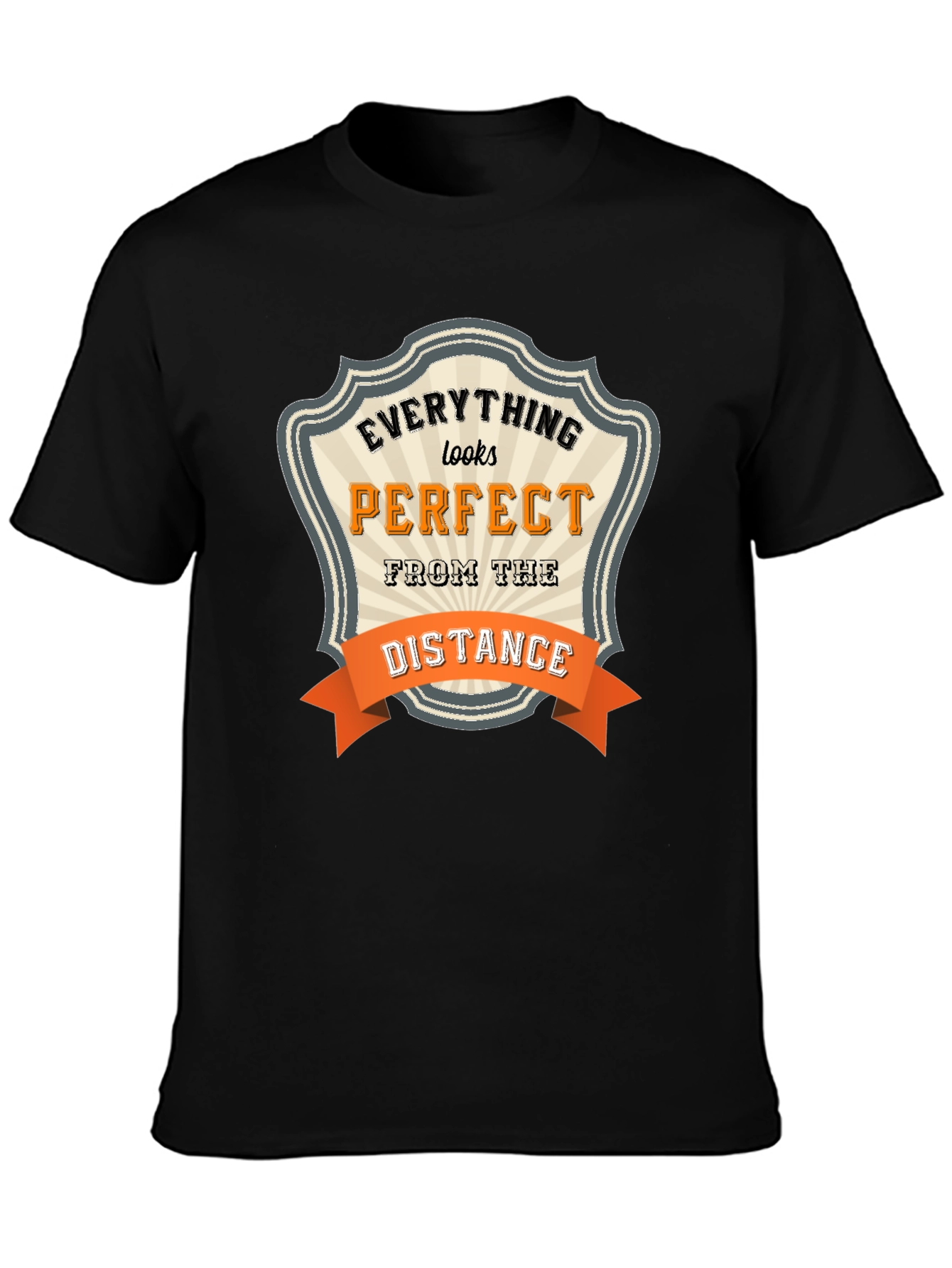 Everything Looks Perfect Black T-Shirt
