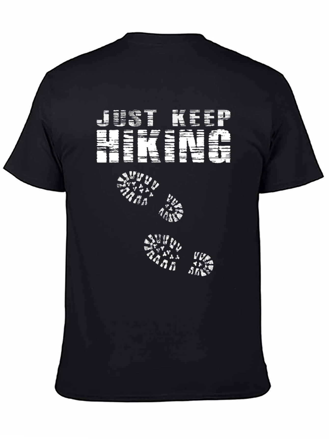Just Keep Hiking Black T-Shirt