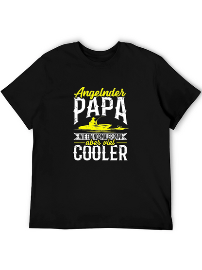 Angeln Papa Cooler Fishing Dad T-Shirt
