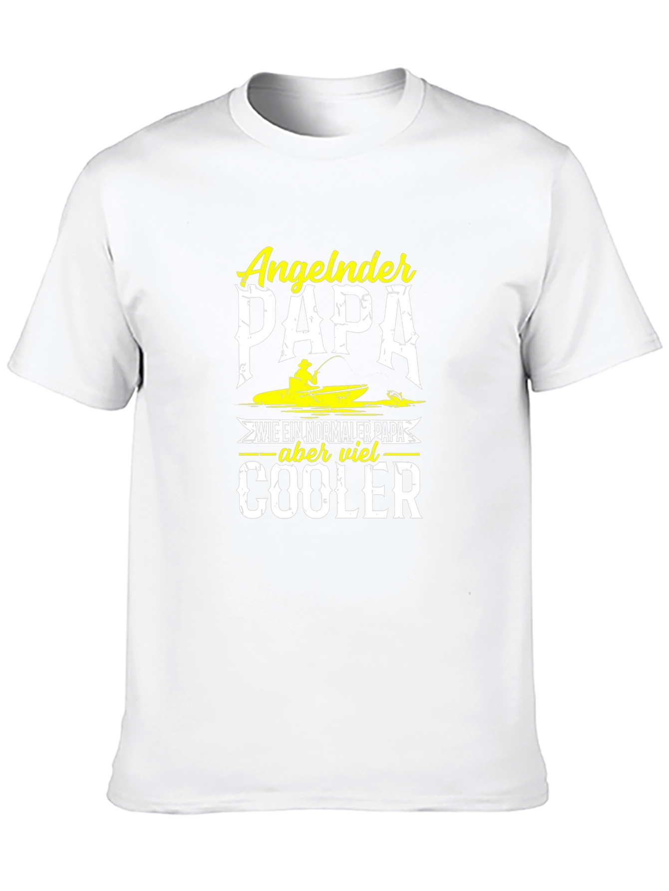 Angeln Papa Cooler Fishing Dad T-Shirt
