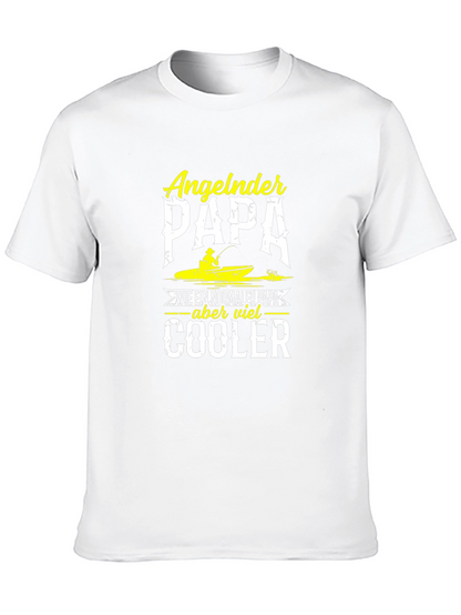 Angeln Papa Cooler Fishing Dad T-Shirt
