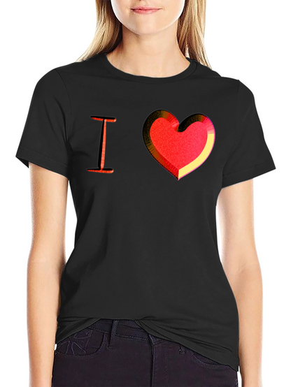 I Heart Love Graphic Tee - Mens Black T-Shirt