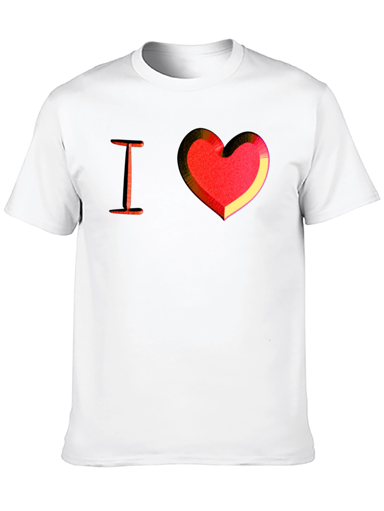 I Heart Love Graphic Tee - Mens Black T-Shirt