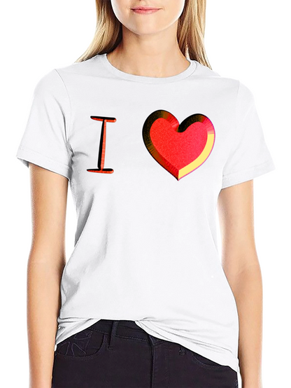 I Heart Love Graphic Tee - Mens Black T-Shirt